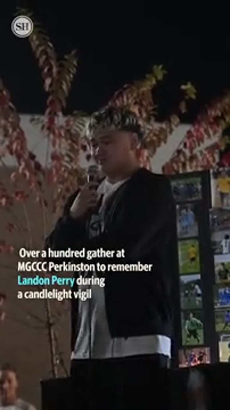 Landon Perry Community members honor Landon Perry at candlelight vigil (Video ...