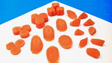 How to Cut Carrots into Rondelles and Cones / Useful Cutt...