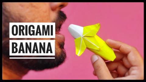 Origami Banana | Origami tutorial | Paper craft