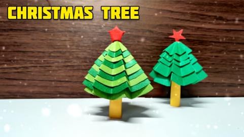 Origami Chirtmas Tree | Origami tutorial | Paper craft