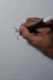 Drawing angry bear character Graffiti