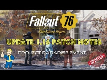 Fallout 76 | Update 1.16 | Patch 9.5 | Patch Notes | Proj...