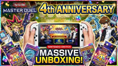 YuGiOh unboxing on the switch