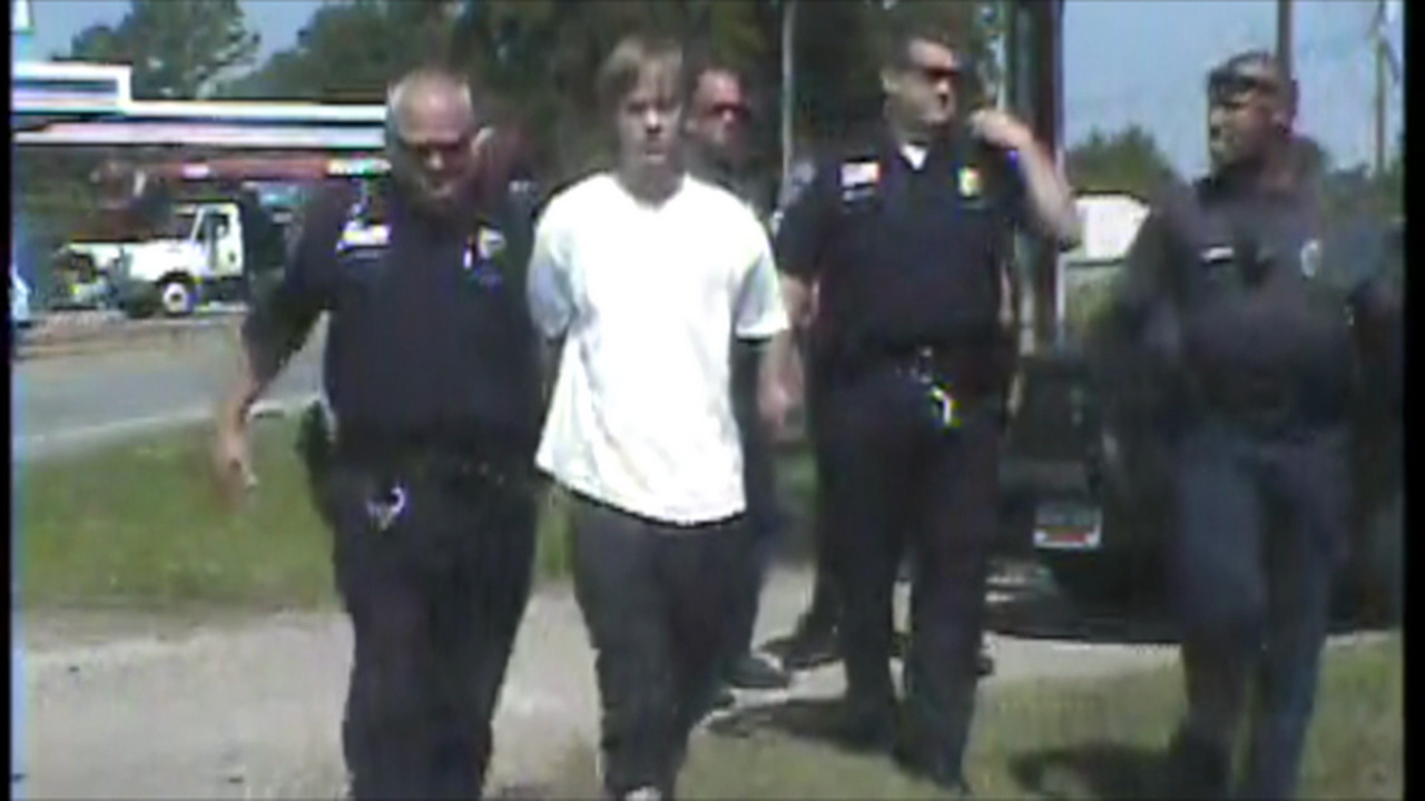 Dashcam Video Shows Arrest Of Suspected Charleston Shooter Dylann Roof ...