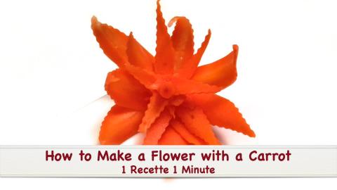 How to Make a Flower with a Carrot