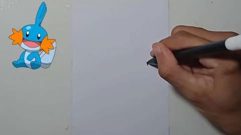 Drawing Pokemon mudkip