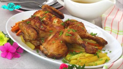 BUTTERFLIED ROAST CHICKEN USING TURBO BROILER | FOXY FOLK...