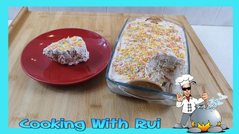 Marie Biscuits Cake With Fresh Cream