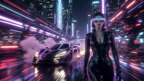 High Speed Cyberpunk Electronic Bass
