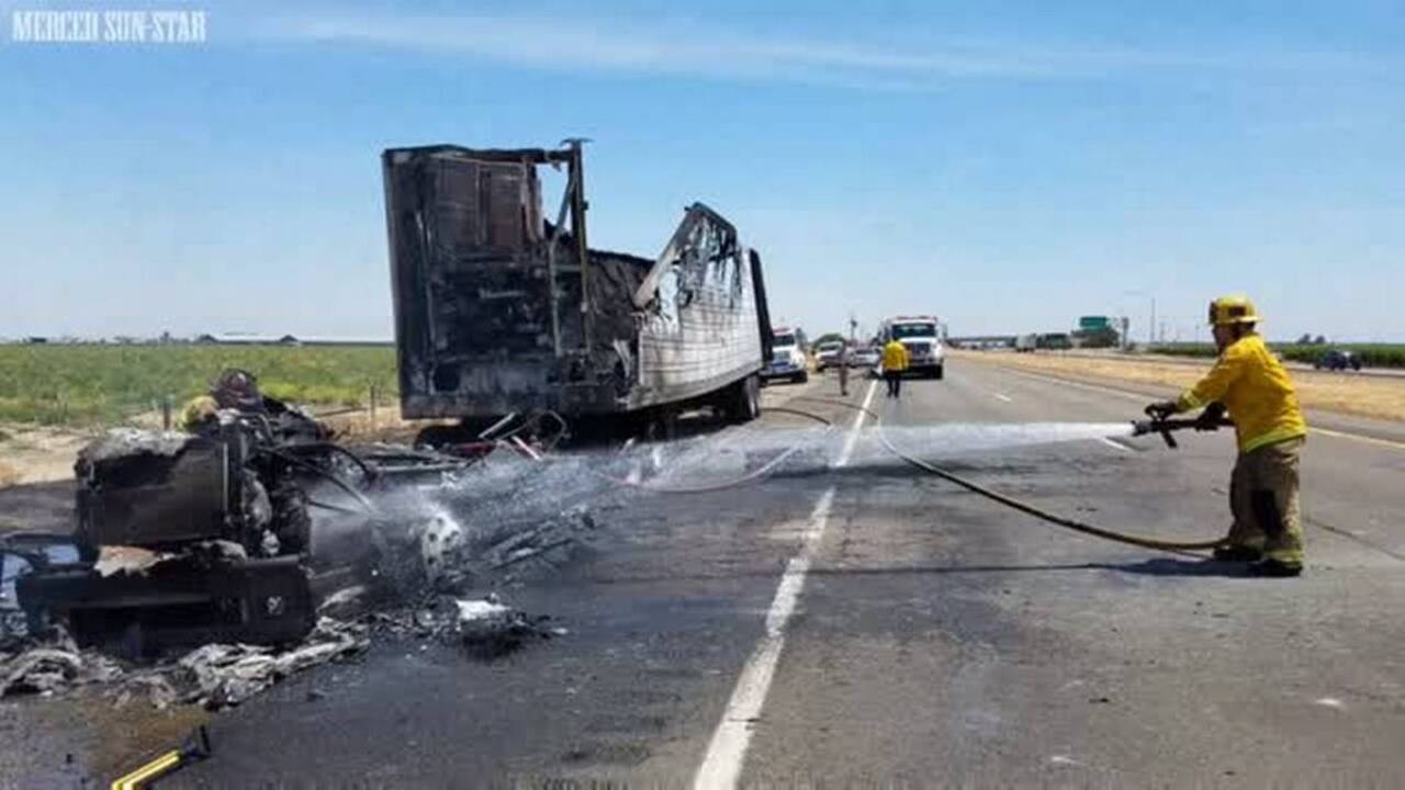 Truck fire closes down Merced County highway Macon Telegraph