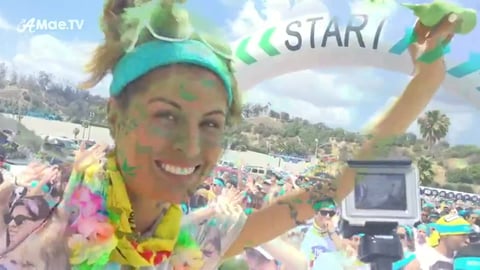 The Los Angeles COLOR RUN! A Day of Filming & Fun 