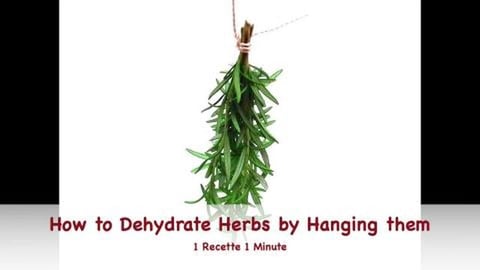 How to Dehydrate Herbs by Hanging them (shorts)
