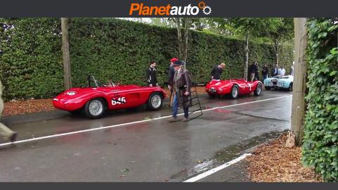 Pre 66 Car Supercar Lineup at Goodwood Revival