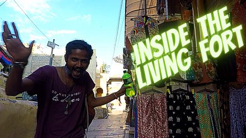 Walking Through The Narrow Lanes of Living Fort | Jaisalm...