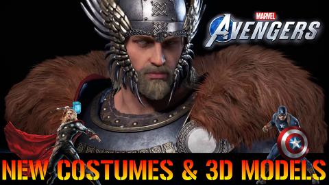 NEW Thor & Captain America Costumes & 3D Models LOOK GOOD...