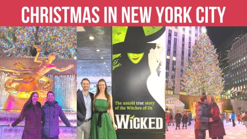 Christmas in New York City | Ice Skating at Rockefeller C...