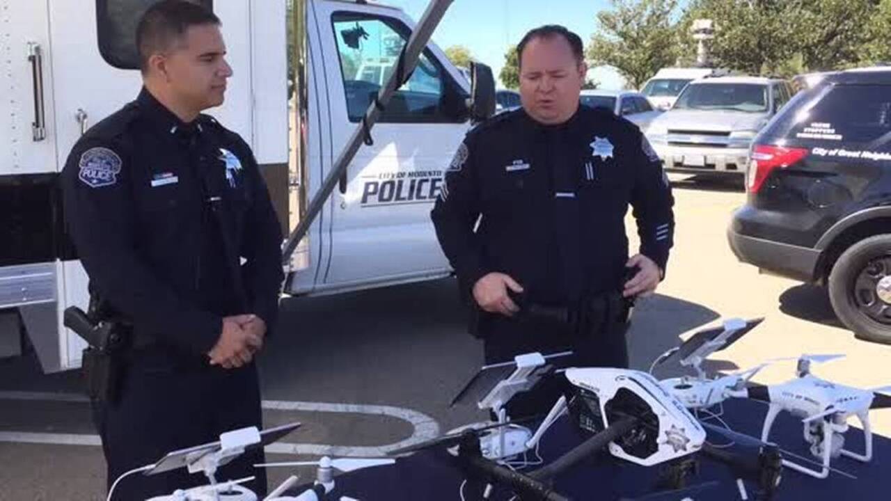 Modesto police show drone aircraft Modesto Bee