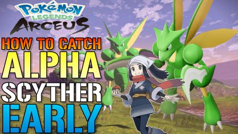 Pokemon Legends Arceus: How To Catch ALPHA SCYTHER! Early...