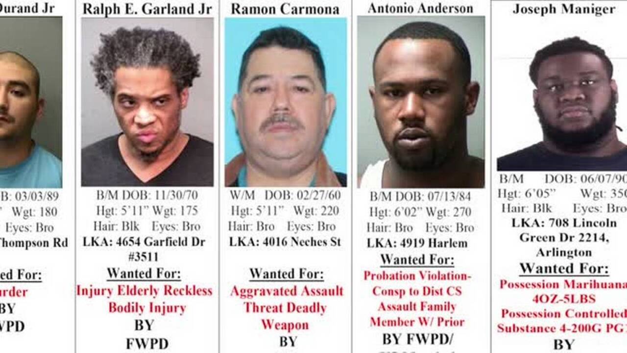 Crime Stoppers Tarrant County's 10 Most Wanted Criminals, December 13