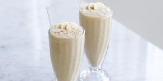 Banana Milkshake With A Tint Of Vanilla.