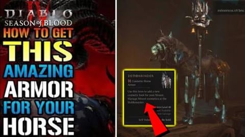 Diablo 4: How To Get This Amazing Armor For Your Mount! "...