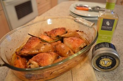How to Roast Napa Jack's Citrus Pear Chicken Thighs: Wine...
