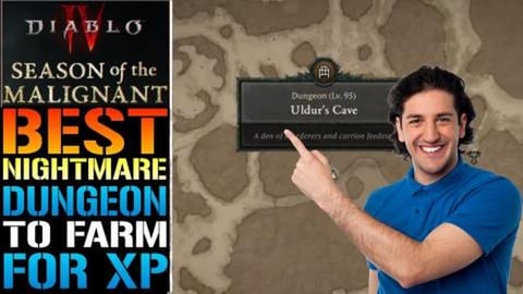 Diablo 4: BEST Nightmare Dungeon To FARM For XP! In Seaso...