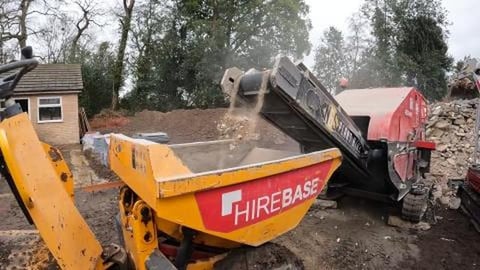 SATISFYING MACHINE BREAKING DOWN MATERIALS