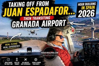 Taking Off from Juan Espadafor… Then Transiting Granada...