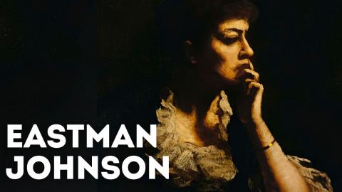 Paintings by Eastman Johnson (Beethoven Moonlight Sonata)...