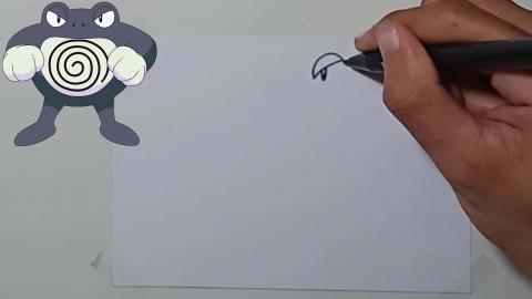 Draw Pokemon POLLWRATH #Shorts