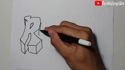 Drawing Grafiti Name RVD 07