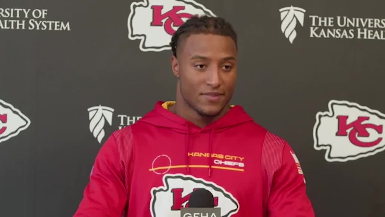 Bleacher Report on X: Safety Justin Reid is kicking for the Chiefs today  after K Harrison Butker was carted off the field 