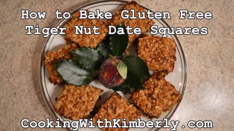 How to Bake Gluten Free Tiger Nut Date Squares: Cooking w...