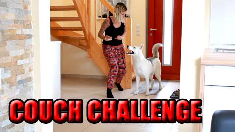 Who's fast on the couch Human vs Dog Couch Challenge!