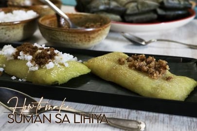 Suman sa Lihiya (Sticky Rice Cake)