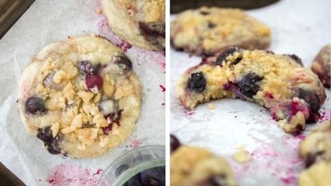 Baking Blueberry Muffin Cookies Recipe
