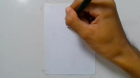 Drawing big brother zombie graffiti raises both hands