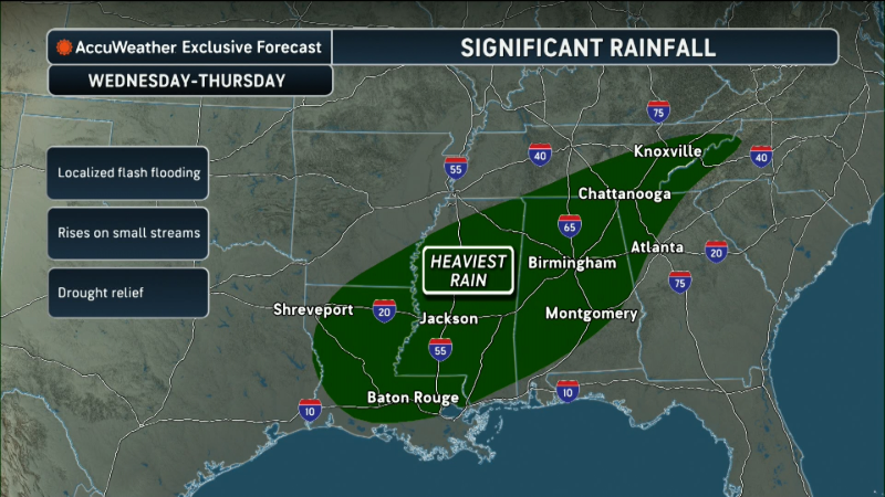 Rain on the way to the Southeast as brush fires rage amid drought ...