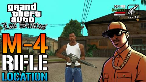 GTA San Andreas: Definitive Edition M4 Assault Rifle Loca...
