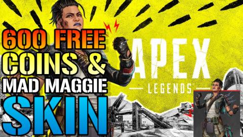 Apex Legends: 600 FREE Apex Coins & Rare Mad Maggie Skin!...