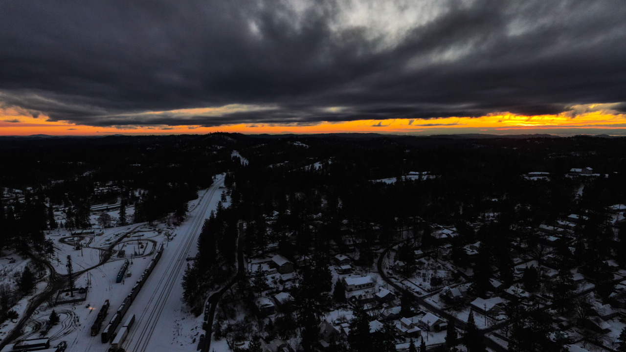 Drone video of Colfax after heavy snowfall in the Sierras Sacramento Bee
