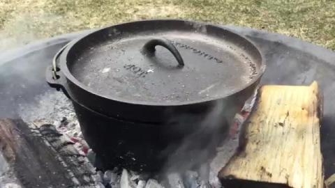 Making Maple Syrup in the back yard