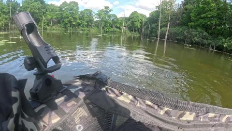 Fishing with the belly boat 