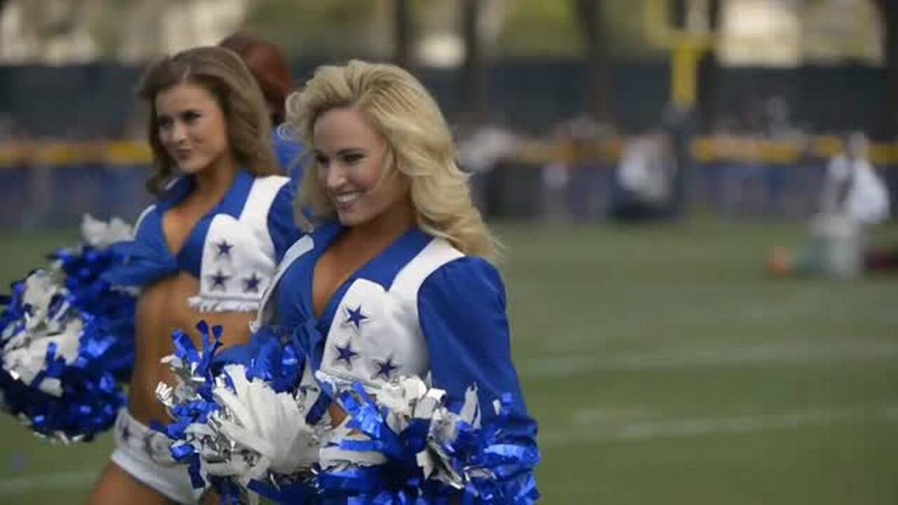 The 2013 Dallas Cowboys Cheerleaders at Training Camp in Oxnard