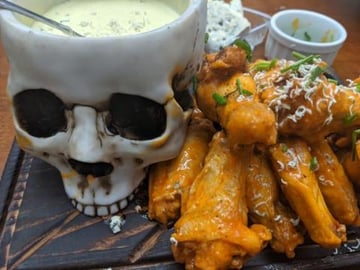 Orc makes deep Fried Pixie Wings with magic Buffalo Sauce...