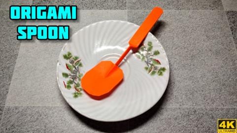 Origami Spoon | Origami tutorial | Paper craft