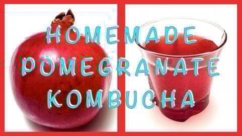 Homemade Pomegranate Kombucha / Healthy & Refreshing Drin...