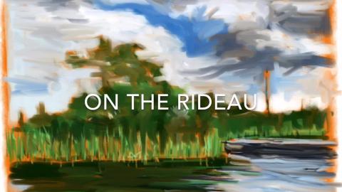 Small Island on the Rideau River, Ontario Canada 