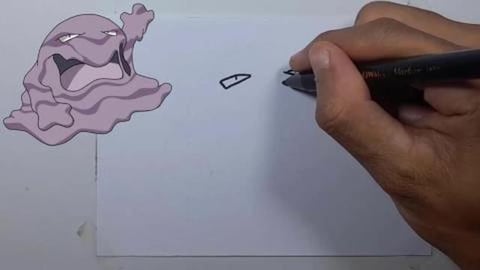 Drawing Pokemon MUK shorts